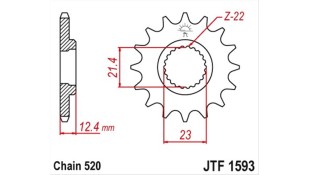 ΓΡΑΝΑΖΙ ΚΙΝΗΣΗΣ JT 520 14T ΑΝΤΑΛΛΑΚΤΙΚΑ