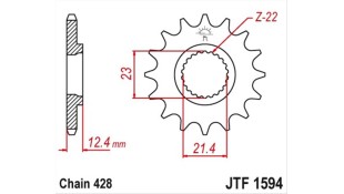 ΓΡΑΝΑΖΙ ΚΙΝΗΣΗΣ JT 428 15T ΑΝΤΑΛΛΑΚΤΙΚΑ