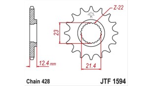 ΓΡΑΝΑΖΙ ΚΙΝΗΣΗΣ JT 428 15T