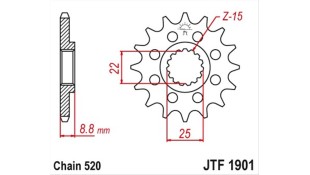 ΓΡΑΝΑΖΙ ΚΙΝΗΣΗΣ JT 520 11T ΑΝΤΑΛΛΑΚΤΙΚΑ