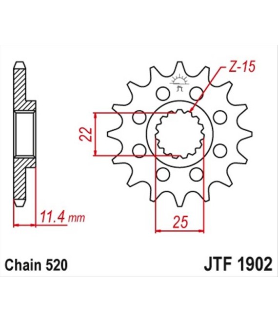 ΓΡΑΝΑΖΙ ΚΙΝΗΣΗΣ JT 520 12T SPARE PARTS ΓΡΑΝΑΖΙ ΚΙΝΗΣΗΣ JT 520 12T