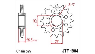 ΓΡΑΝΑΖΙ ΚΙΝΗΣΗΣ JT 525 15T