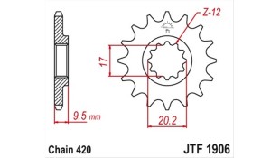 ΓΡΑΝΑΖΙ ΚΙΝΗΣΗΣ JT 420 12T