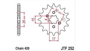 ΓΡΑΝΑΖΙ ΚΙΝΗΣΗΣ JT 420 12T ΑΝΤΑΛΛΑΚΤΙΚΑ