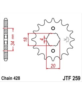 ΓΡΑΝΑΖΙ ΚΙΝΗΣΗΣ JT 428 13T ΑΝΤΑΛΛΑΚΤΙΚΑ