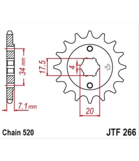 ΓΡΑΝΑΖΙ ΚΙΝΗΣΗΣ JT 520 13T ΑΝΤΑΛΛΑΚΤΙΚΑ