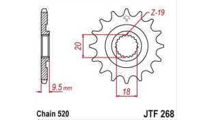 ΓΡΑΝΑΖΙ ΚΙΝΗΣΗΣ JT 520 13T ΑΝΤΑΛΛΑΚΤΙΚΑ