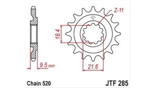 ΓΡΑΝΑΖΙ ΚΙΝΗΣΗΣ JT 520 14T