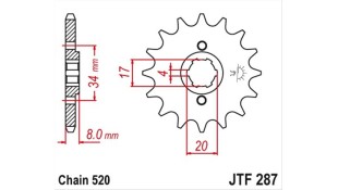 ΓΡΑΝΑΖΙ ΚΙΝΗΣΗΣ JT 520 13T ΑΝΤΑΛΛΑΚΤΙΚΑ