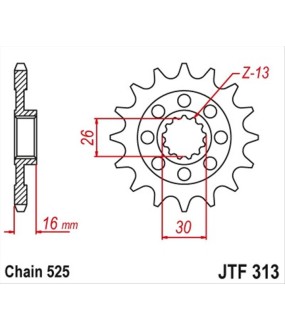 ΓΡΑΝΑΖΙ ΚΙΝΗΣΗΣ JT 525 16T