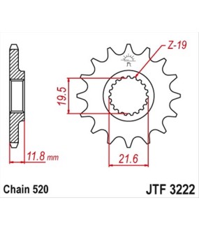 ΓΡΑΝΑΖΙ ΚΙΝΗΣΗΣ JT 520 11T ΑΝΤΑΛΛΑΚΤΙΚΑ