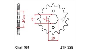 ΓΡΑΝΑΖΙ ΚΙΝΗΣΗΣ JT 520 12T ΑΝΤΑΛΛΑΚΤΙΚΑ