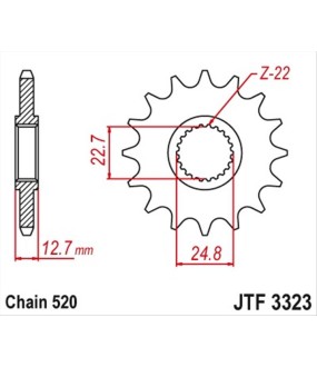 ΓΡΑΝΑΖΙ ΚΙΝΗΣΗΣ JT 520 22T ΑΝΤΑΛΛΑΚΤΙΚΑ