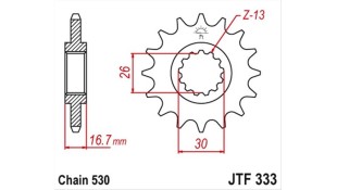 ΓΡΑΝΑΖΙ ΚΙΝΗΣΗΣ JT 530 14T