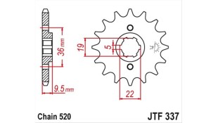 ΓΡΑΝΑΖΙ ΚΙΝΗΣΗΣ JT 520 12T ΑΝΤΑΛΛΑΚΤΙΚΑ