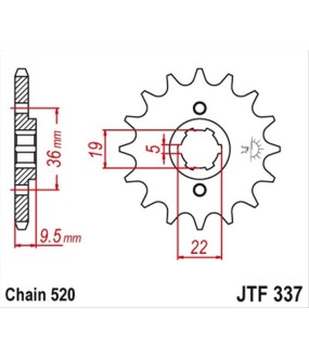 ΓΡΑΝΑΖΙ ΚΙΝΗΣΗΣ JT 520 12T ΑΝΤΑΛΛΑΚΤΙΚΑ