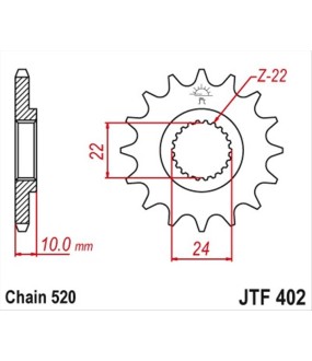 ΓΡΑΝΑΖΙ ΚΙΝΗΣΗΣ JT 520 13T ΑΝΤΑΛΛΑΚΤΙΚΑ