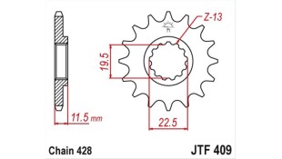 ΓΡΑΝΑΖΙ ΚΙΝΗΣΗΣ JT 428 14T ΑΝΤΑΛΛΑΚΤΙΚΑ