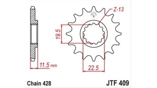 ΓΡΑΝΑΖΙ ΚΙΝΗΣΗΣ JT 428 14T
