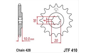 ΓΡΑΝΑΖΙ ΚΙΝΗΣΗΣ JT 428 13T