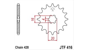 ΓΡΑΝΑΖΙ ΚΙΝΗΣΗΣ JT 428 13T ΑΝΤΑΛΛΑΚΤΙΚΑ