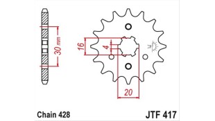 ΓΡΑΝΑΖΙ ΚΙΝΗΣΗΣ JT 428 14T ΑΝΤΑΛΛΑΚΤΙΚΑ