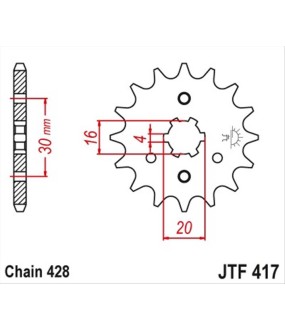 ΓΡΑΝΑΖΙ ΚΙΝΗΣΗΣ JT 428 14T ΑΝΤΑΛΛΑΚΤΙΚΑ