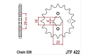 ΓΡΑΝΑΖΙ ΚΙΝΗΣΗΣ JT 520 12T ΑΝΤΑΛΛΑΚΤΙΚΑ