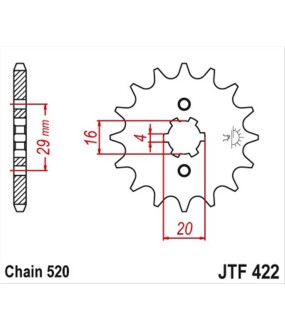 ΓΡΑΝΑΖΙ ΚΙΝΗΣΗΣ JT 520 12T ΑΝΤΑΛΛΑΚΤΙΚΑ