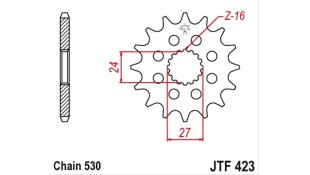 ΓΡΑΝΑΖΙ ΚΙΝΗΣΗΣ JT 530 16T ΑΝΤΑΛΛΑΚΤΙΚΑ