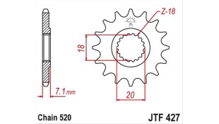 ΓΡΑΝΑΖΙ ΚΙΝΗΣΗΣ JT 520 11T ΑΝΤΑΛΛΑΚΤΙΚΑ