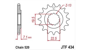 ΓΡΑΝΑΖΙ ΚΙΝΗΣΗΣ JT 520 13T