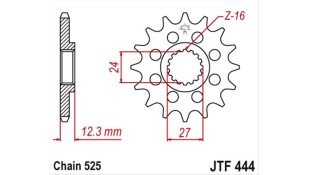 ΓΡΑΝΑΖΙ ΚΙΝΗΣΗΣ JT 525 16T ΑΝΤΑΛΛΑΚΤΙΚΑ