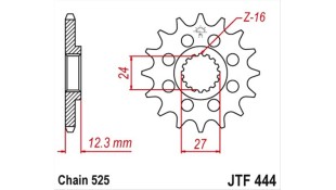 ΓΡΑΝΑΖΙ ΚΙΝΗΣΗΣ JT 525 16T