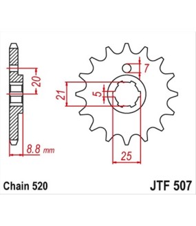 ΓΡΑΝΑΖΙ ΚΙΝΗΣΗΣ JT 520 13T