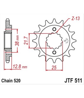 ΓΡΑΝΑΖΙ ΚΙΝΗΣΗΣ JT 520 14T