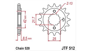 ΓΡΑΝΑΖΙ ΚΙΝΗΣΗΣ JT 520 14T ΑΝΤΑΛΛΑΚΤΙΚΑ