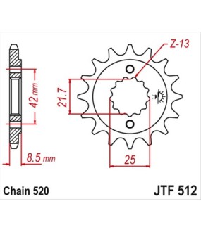 ΓΡΑΝΑΖΙ ΚΙΝΗΣΗΣ JT 520 14T