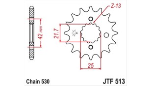 ΓΡΑΝΑΖΙ ΚΙΝΗΣΗΣ JT 530 13T ΑΝΤΑΛΛΑΚΤΙΚΑ