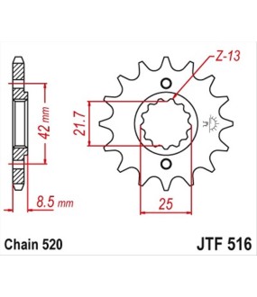 ΓΡΑΝΑΖΙ ΚΙΝΗΣΗΣ JT 520 13T