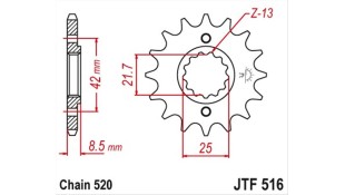 ΓΡΑΝΑΖΙ ΚΙΝΗΣΗΣ JT 520 13T