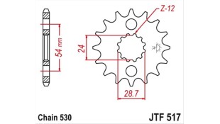 ΓΡΑΝΑΖΙ ΚΙΝΗΣΗΣ JT 530 16T ΑΝΤΑΛΛΑΚΤΙΚΑ