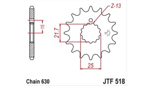 ΓΡΑΝΑΖΙ ΚΙΝΗΣΗΣ JT 630 13T ΑΝΤΑΛΛΑΚΤΙΚΑ