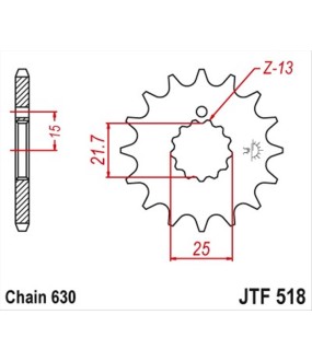 ΓΡΑΝΑΖΙ ΚΙΝΗΣΗΣ JT 630 13T ΑΝΤΑΛΛΑΚΤΙΚΑ