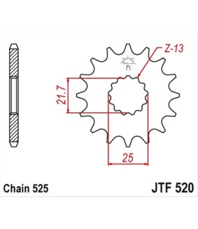 ΓΡΑΝΑΖΙ ΚΙΝΗΣΗΣ JT 525 14T