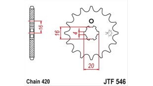 ΓΡΑΝΑΖΙ ΚΙΝΗΣΗΣ JT 420 12T ΑΝΤΑΛΛΑΚΤΙΚΑ