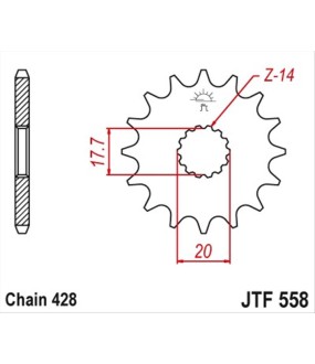 ΓΡΑΝΑΖΙ ΚΙΝΗΣΗΣ JT 428 13T ΑΝΤΑΛΛΑΚΤΙΚΑ