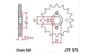 ΓΡΑΝΑΖΙ ΚΙΝΗΣΗΣ JT 520 14T ΑΝΤΑΛΛΑΚΤΙΚΑ