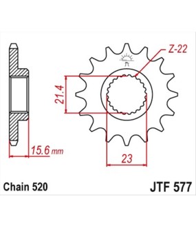ΓΡΑΝΑΖΙ ΚΙΝΗΣΗΣ JT 520 14T