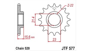 ΓΡΑΝΑΖΙ ΚΙΝΗΣΗΣ JT 520 14T